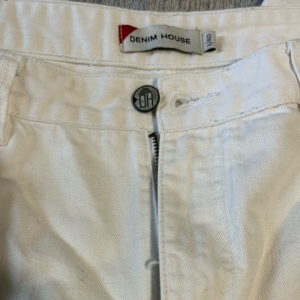 White denim shorts